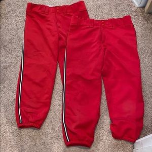 Mizuno softball pants size medium